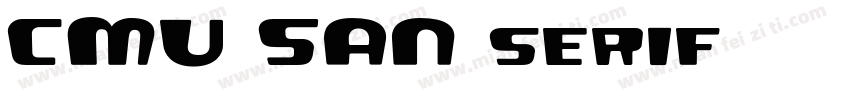 CMU SAN serif字体转换